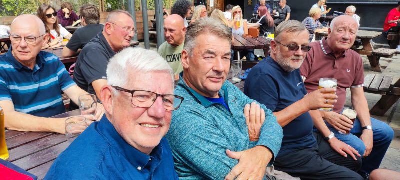Back row: Dave Sharp, Colin Woodbridge and martin Field<br>Front Row: Kevin Bolton Barry Webb, Nigel Scott and Terry Hall
